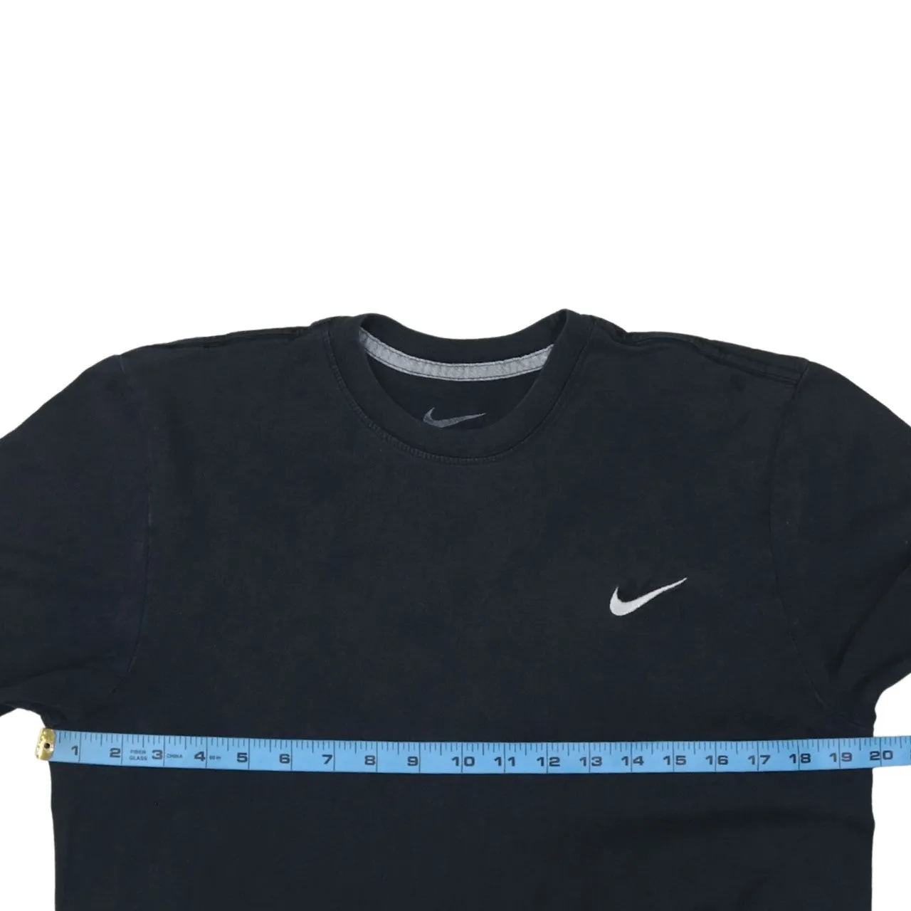 Nike 90's Swoosh Short Sleeves T Shirt Medium Black sold by Vintage Club product image thumbnail 5