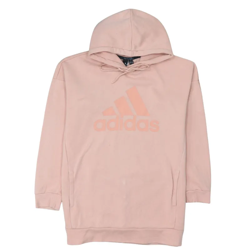 Adidas 90's Spellout Pullover Hoodie Medium Pink sold by Vintage Club