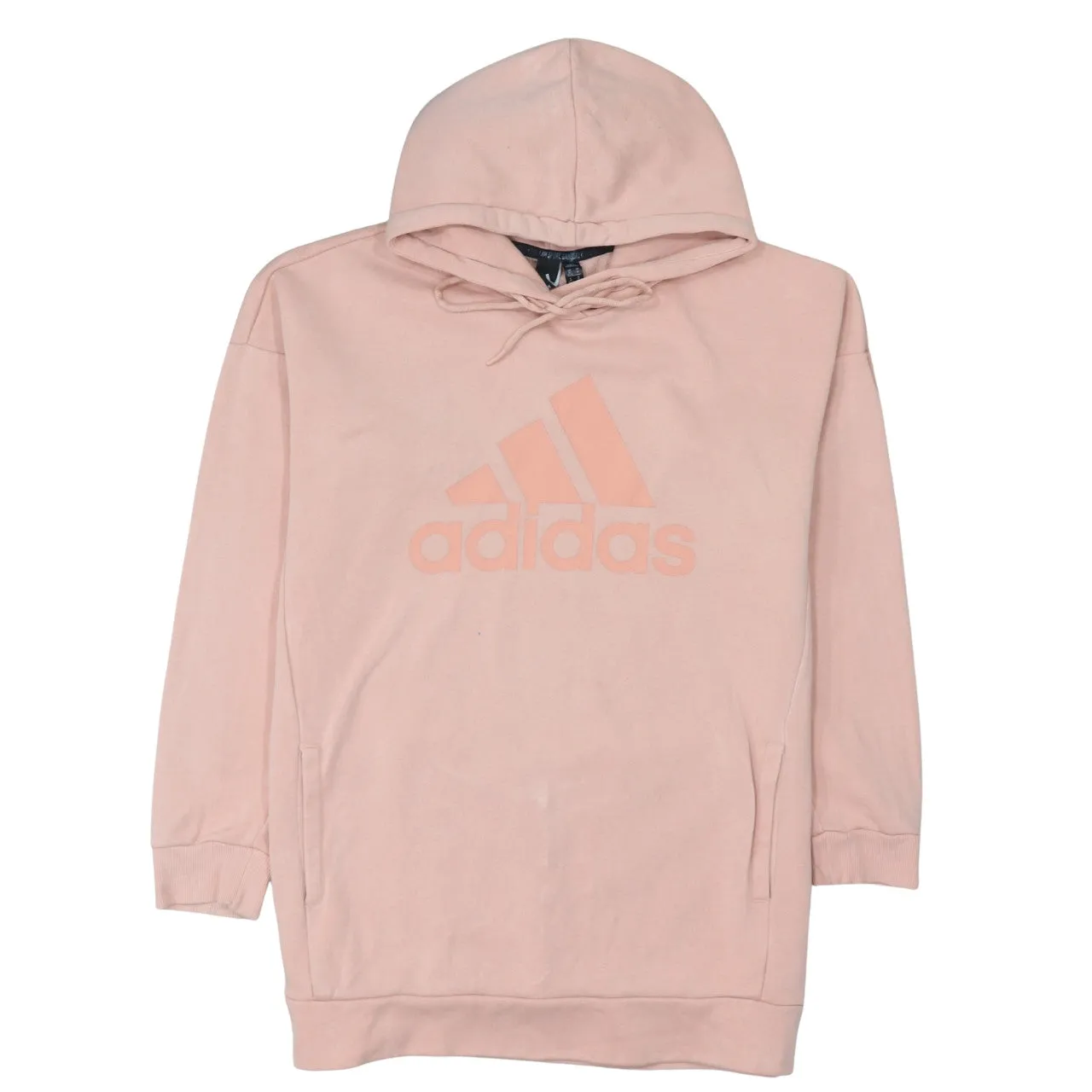 Adidas 90's Spellout Pullover Hoodie Medium Pink sold by Vintage Club