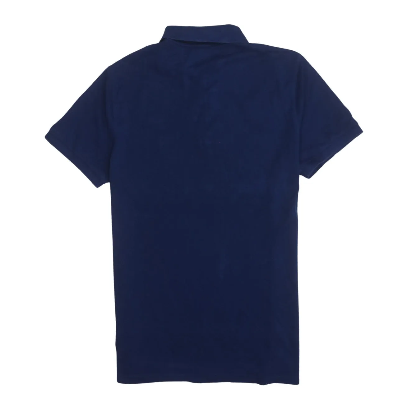 HUGO BOSS 90's Short Sleeves Quarter Button Polo Shirt Medium Navy Blue sold by Vintage Club product image thumbnail 2