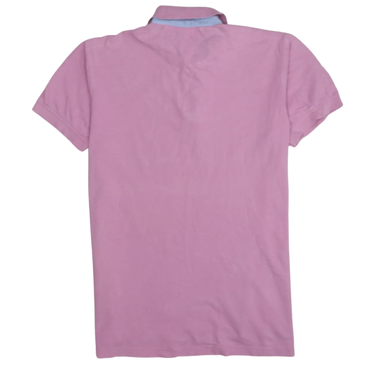 Tommy Hilfiger 90's Short Sleeves Quarter Button Polo Shirt Large Pink sold by Vintage Club product image thumbnail 2