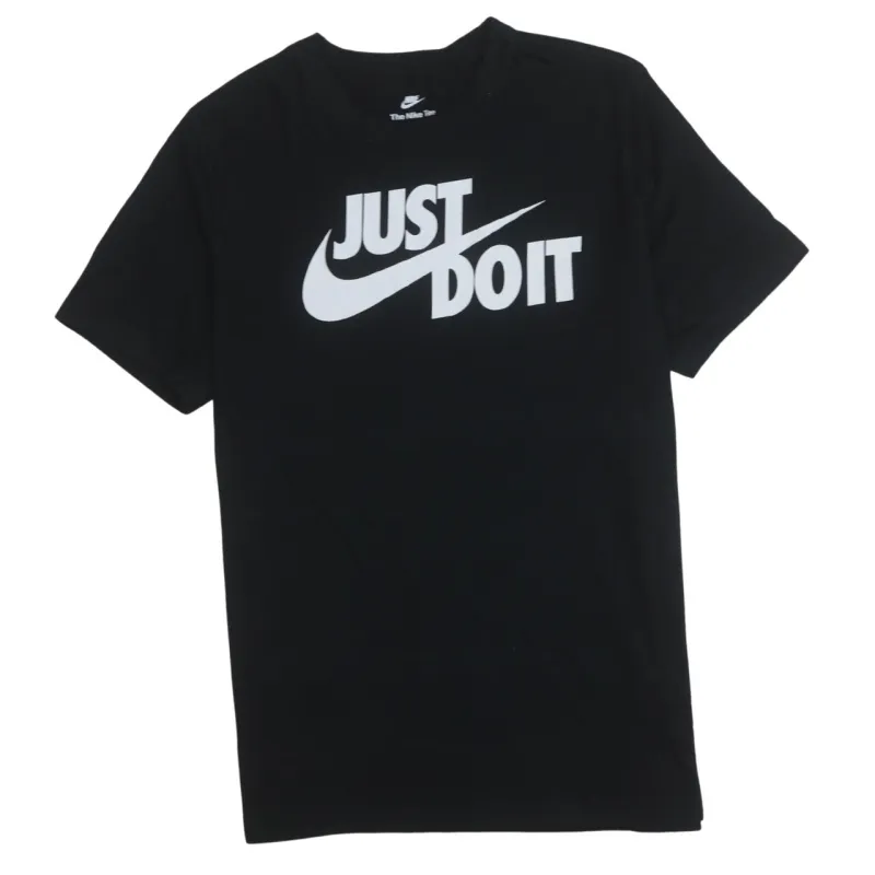 Nike 90's Center Middle Swoosh Crew Neck T Shirt Large Black sold by Vintage Club