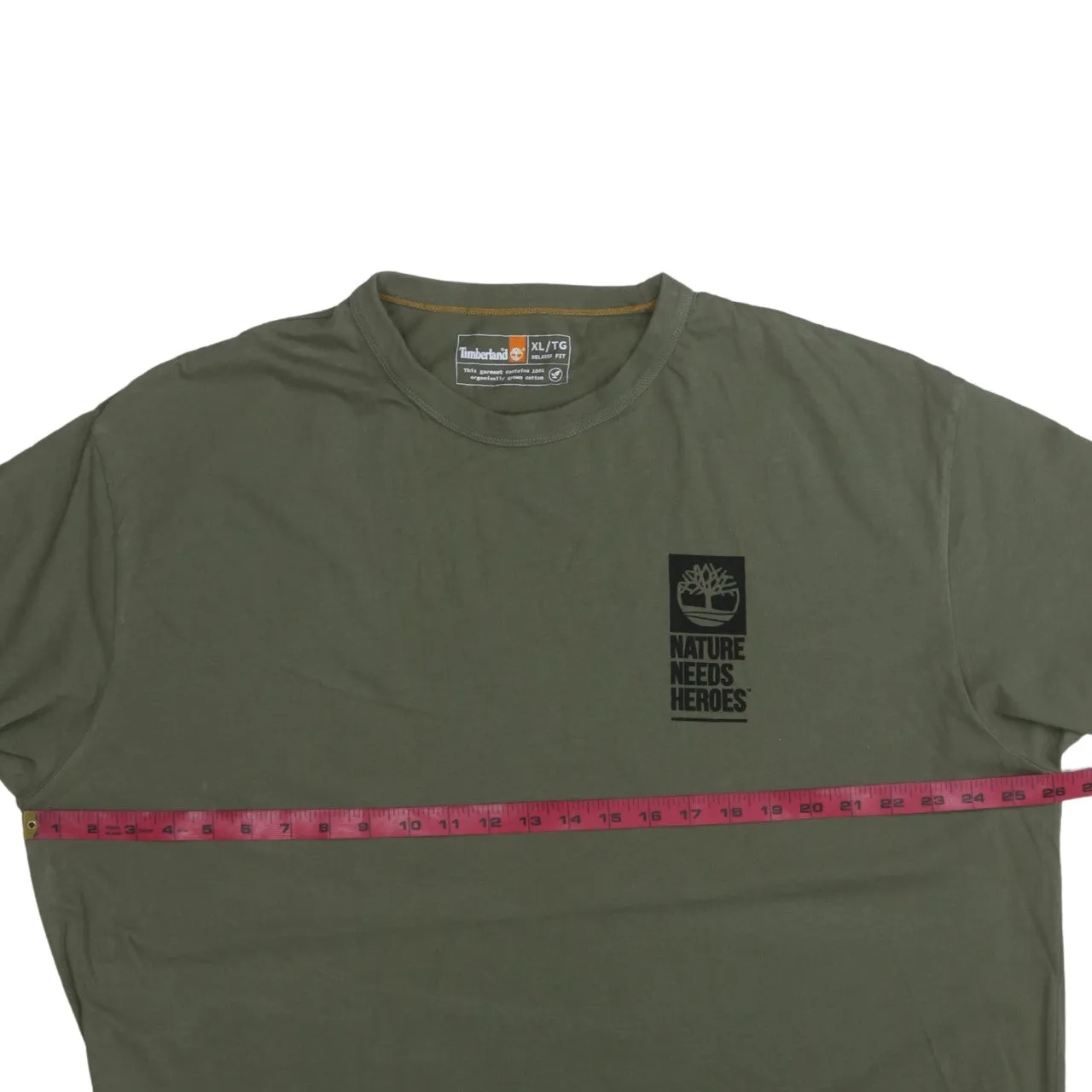 Timberland 90's Short Sleeves Crew Neck T Shirt XLarge Green sold by Vintage Club product image thumbnail 5