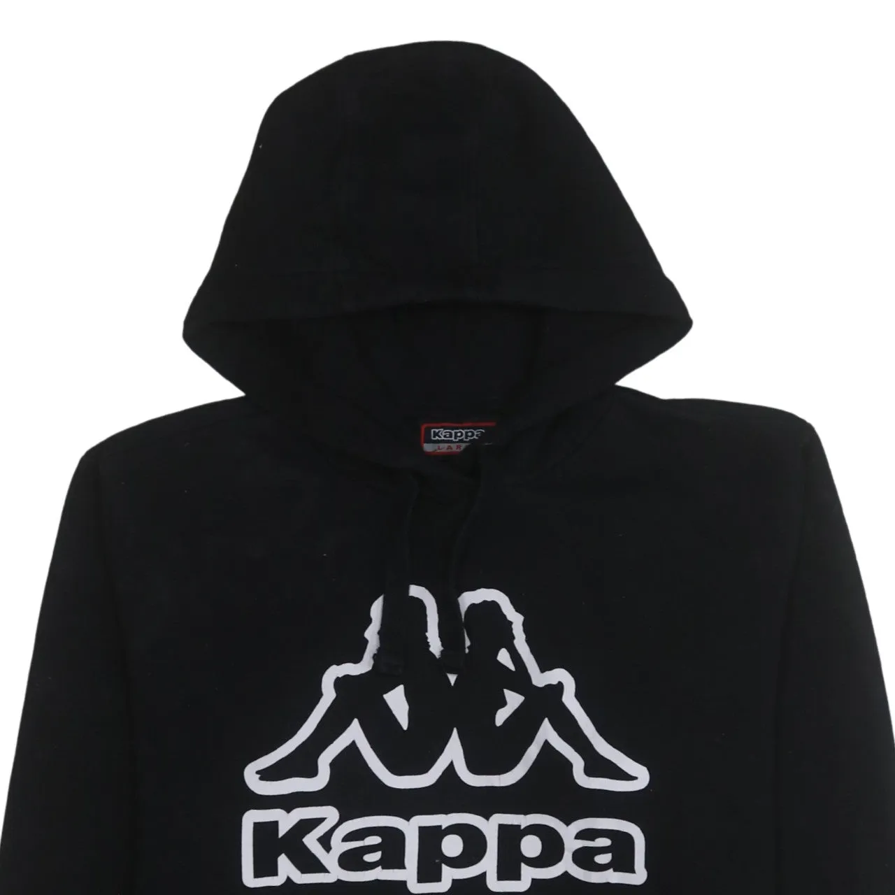 Kappa 90's Spellout Pullover Hoodie Large Black sold by Vintage Club product image thumbnail 3