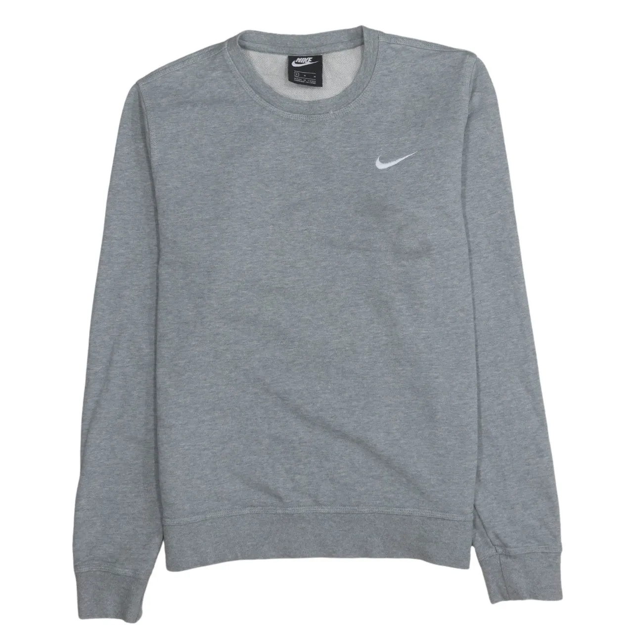 Nike 90's Swoosh Crew Neck Sweatshirt Medium Grey sold by Vintage Club
