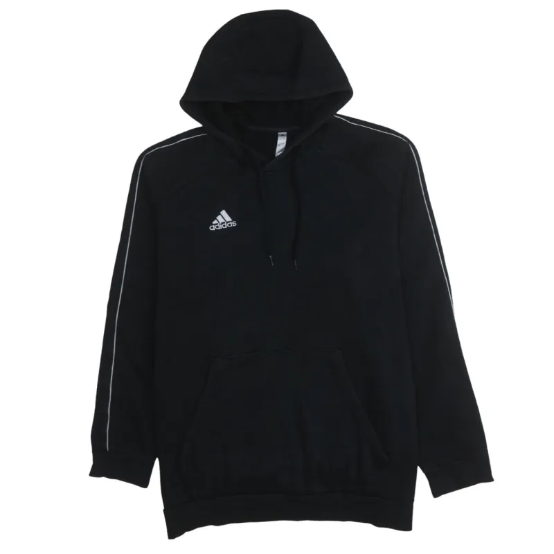 Adidas 90's Drawstring Pockets Pullover Hoodie XXLarge (2XL) Black sold by Vintage Club