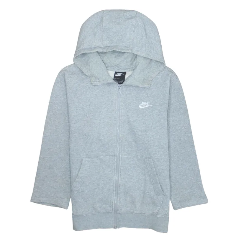 Nike 90's Swoosh Full Zip Up Hoodie Small Grey sold by Vintage Club