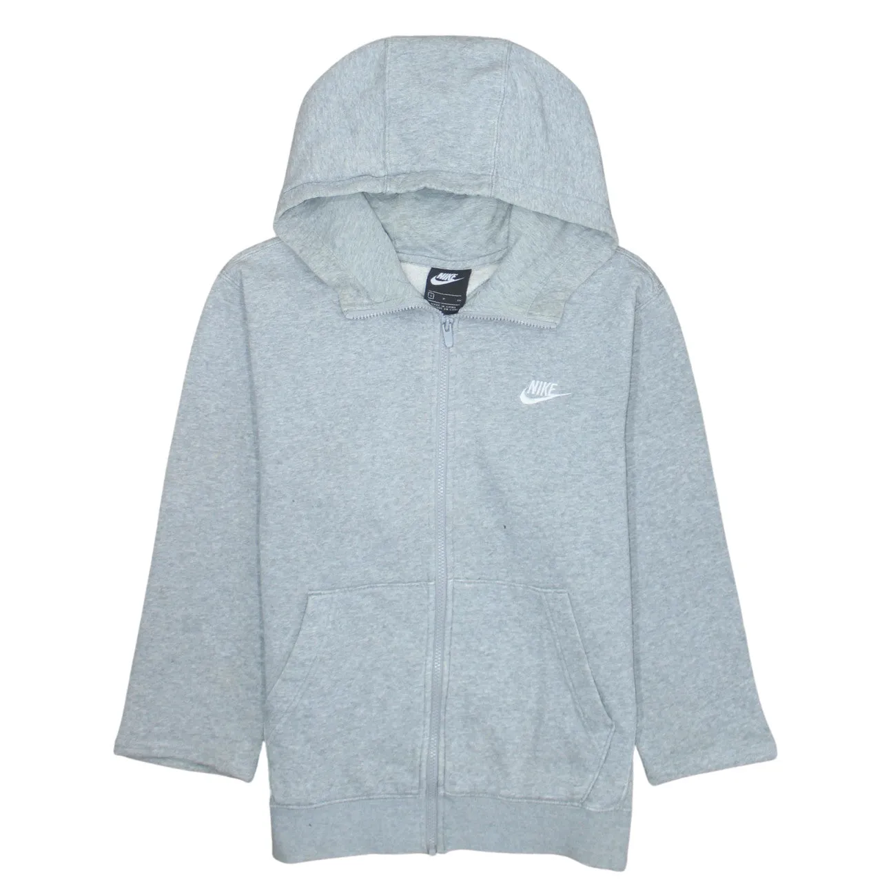 Nike 90's Swoosh Full Zip Up Hoodie Small Grey sold by Vintage Club