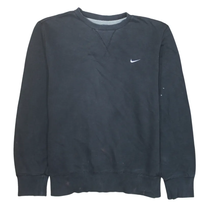Nike 90's Swoosh Crew Neck Sweatshirt XLarge  Black sold by Vintage Club