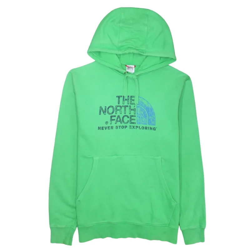 The North Face 90's Spellout Pullover Hoodie Medium Green sold by Vintage Club