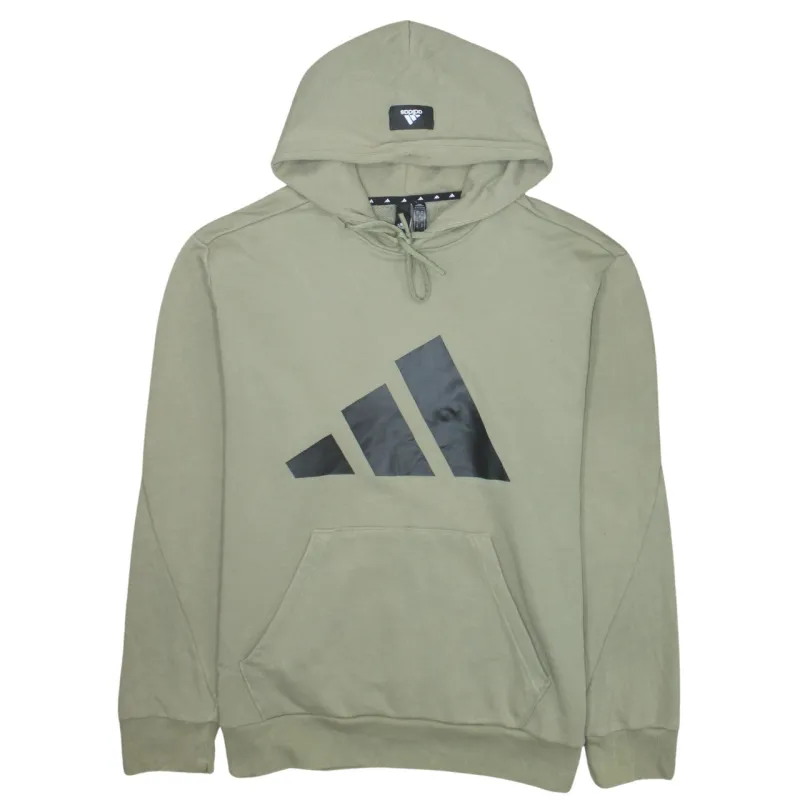 Adidas 90's Spellout Pullover Hoodie XLarge Green sold by Vintage Club