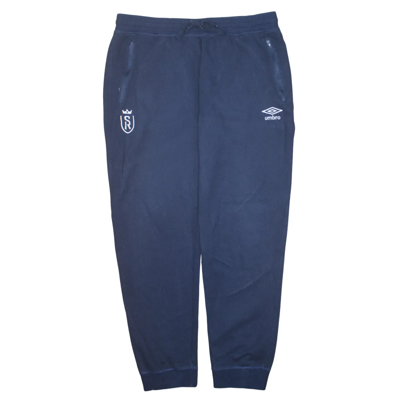 Umbro 90's Rib Cuff Casual Joggers / Sweatpants XXLarge (2XL) Navy Blue sold by Vintage Club