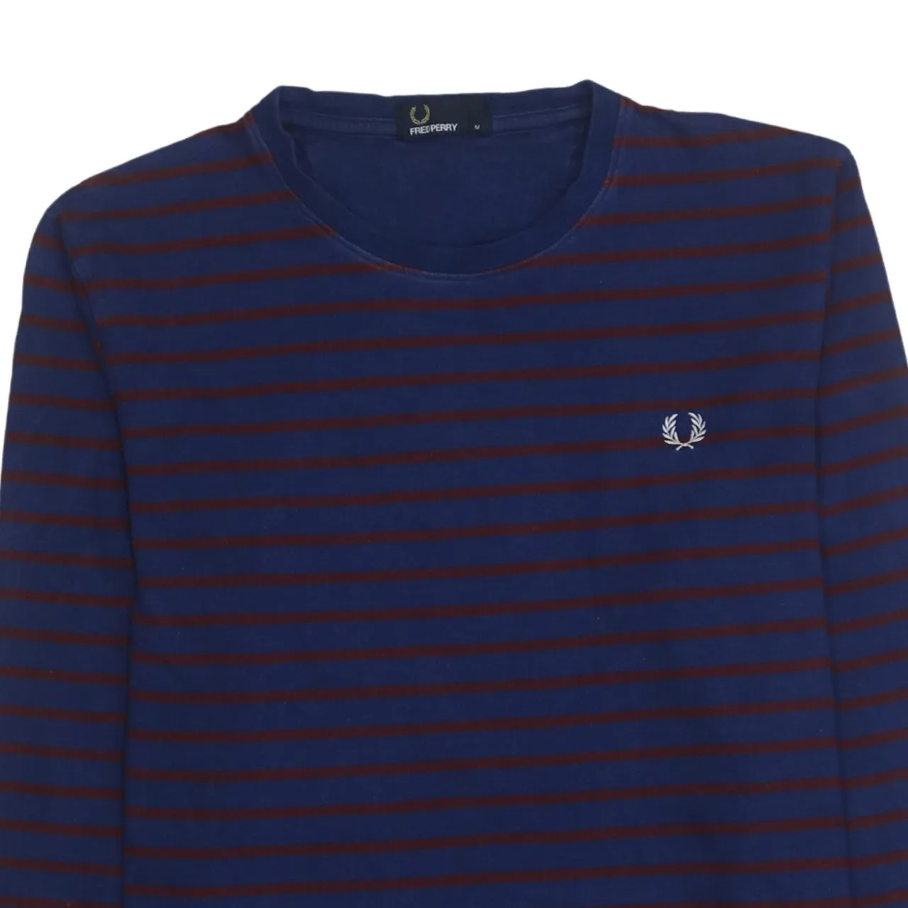 FRED PERRY 90's Lightweight Crew Neck Sweatshirt Medium Navy Blue sold by Vintage Club product image thumbnail 3