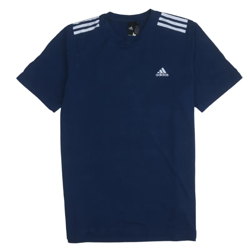 Adidas 90's Short Sleeves Crew Neck T Shirt Large Navy Blue sold by Vintage Club