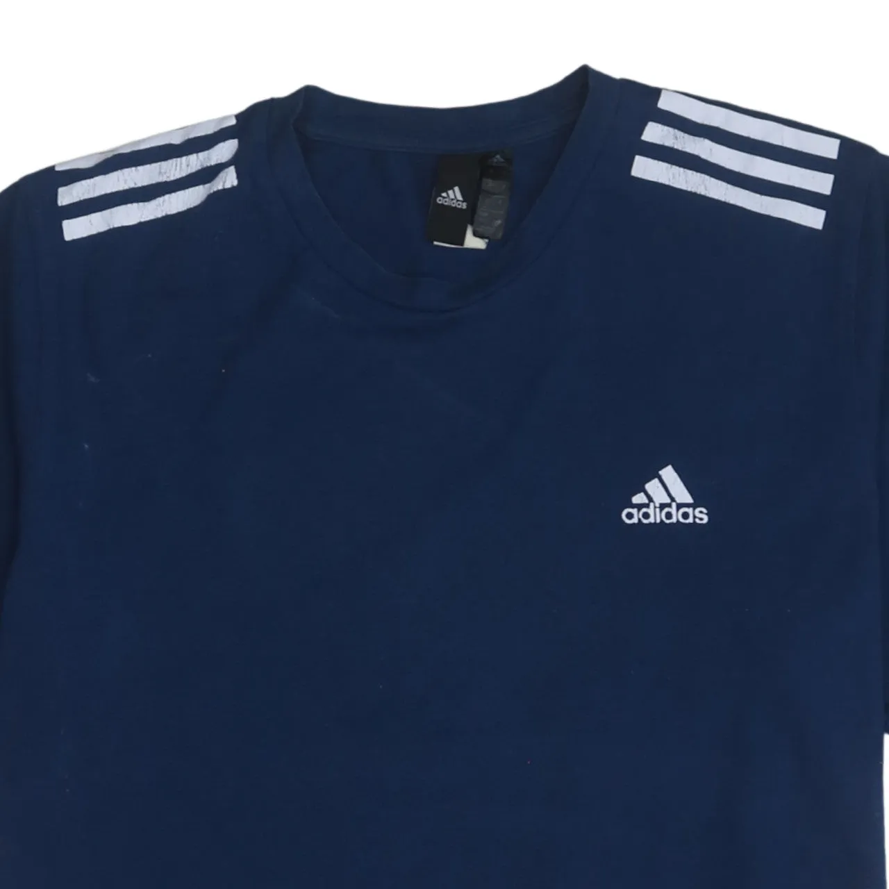 Adidas 90's Short Sleeves Crew Neck T Shirt Large Navy Blue sold by Vintage Club product image thumbnail 3