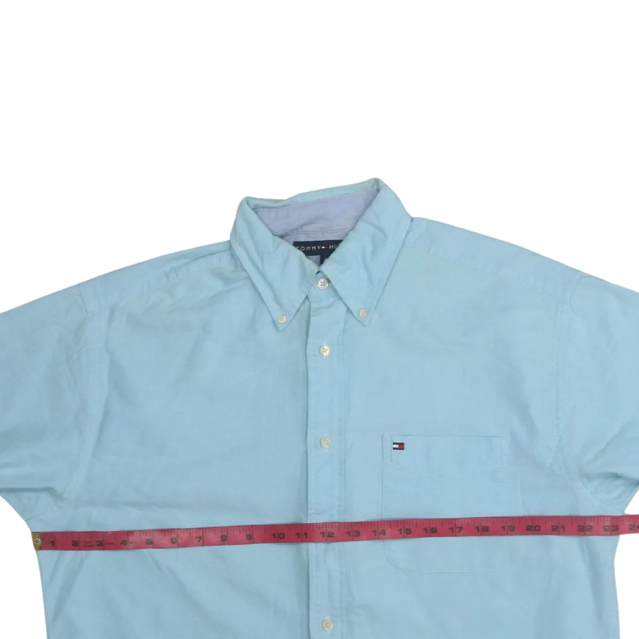 Tommy Hilfiger 90's Long Sleeve Button Up Shirt Medium Blue sold by Vintage Club product image thumbnail 5