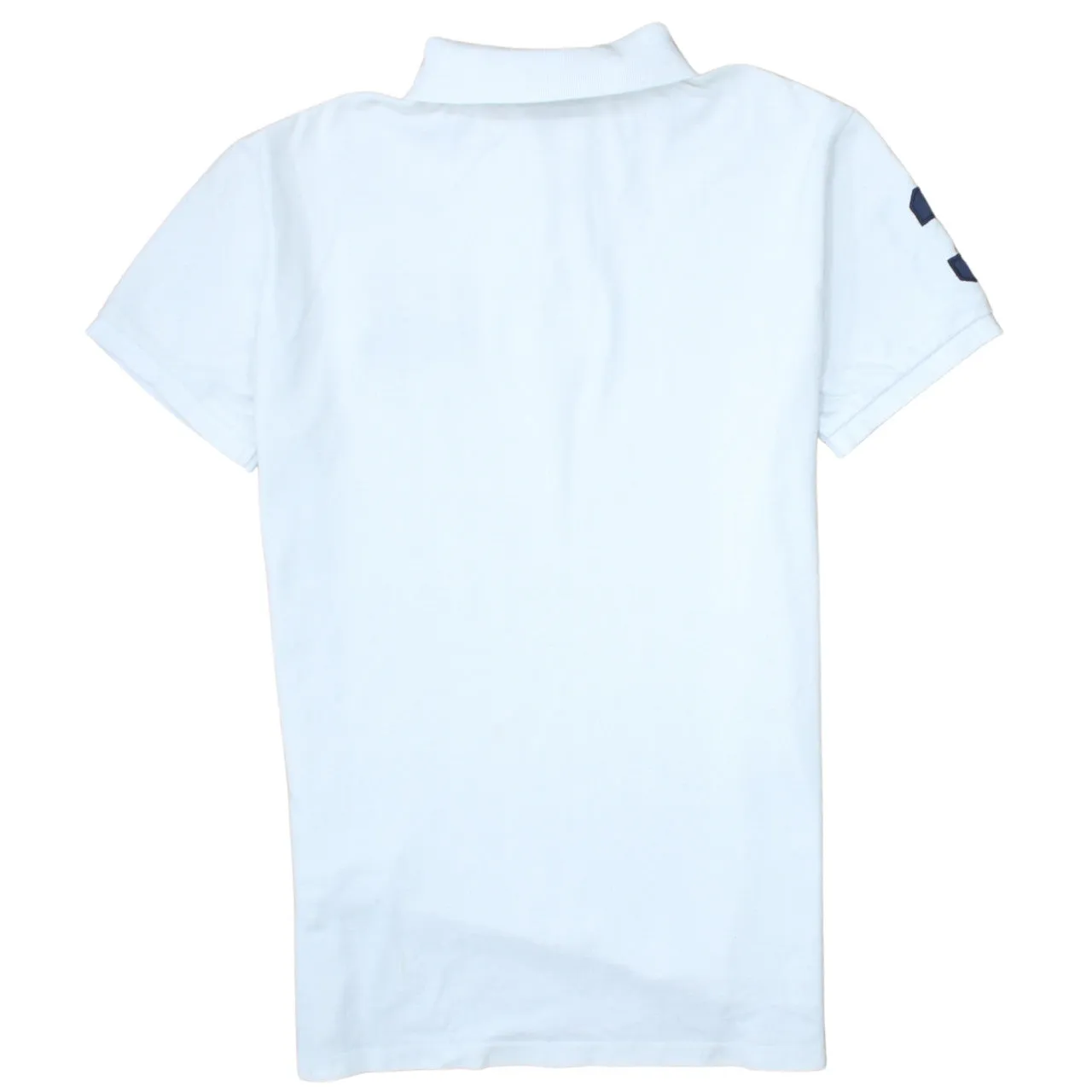 Polo Ralph Lauren 90's Short Sleeves Quarter Button Polo Shirt Medium White sold by Vintage Club product image thumbnail 2