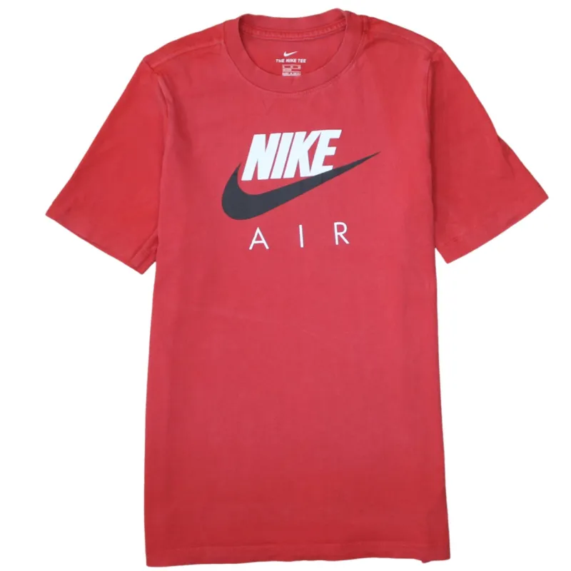 Nike 90's Center Middle Swoosh Crew Neck T Shirt XLarge Red made by Nike