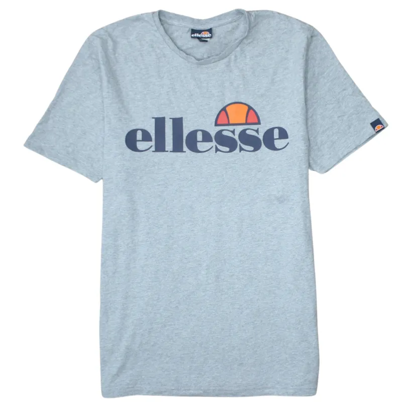 Ellesse 90's Spellout Short Sleeves T Shirt Large Grey made by Ellesse