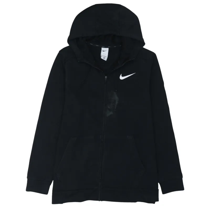 Nike 90's Swoosh Full Zip Up Hoodie Large Black sold by Vintage Club