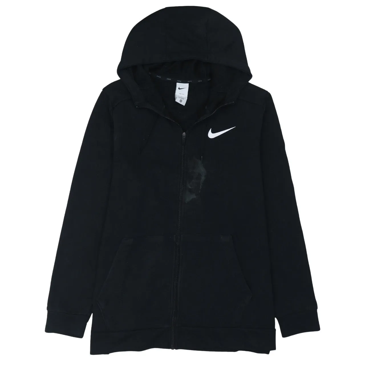 Nike 90's Swoosh Full Zip Up Hoodie Large Black sold by Vintage Club
