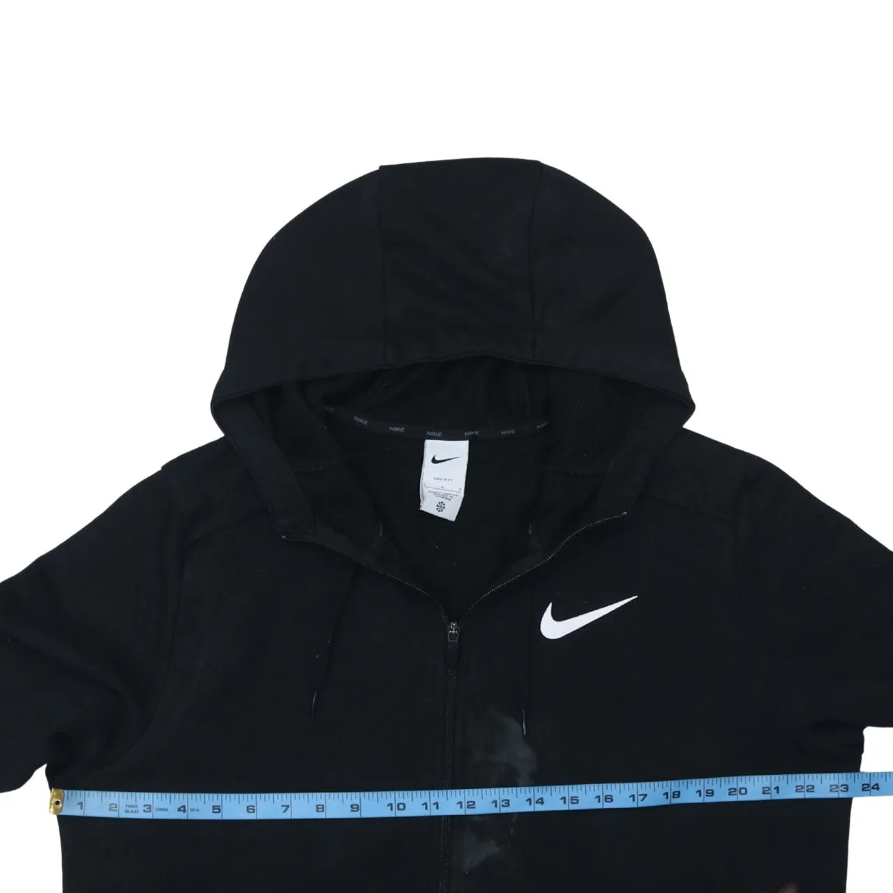 Nike 90's Swoosh Full Zip Up Hoodie Large Black sold by Vintage Club product image thumbnail 5