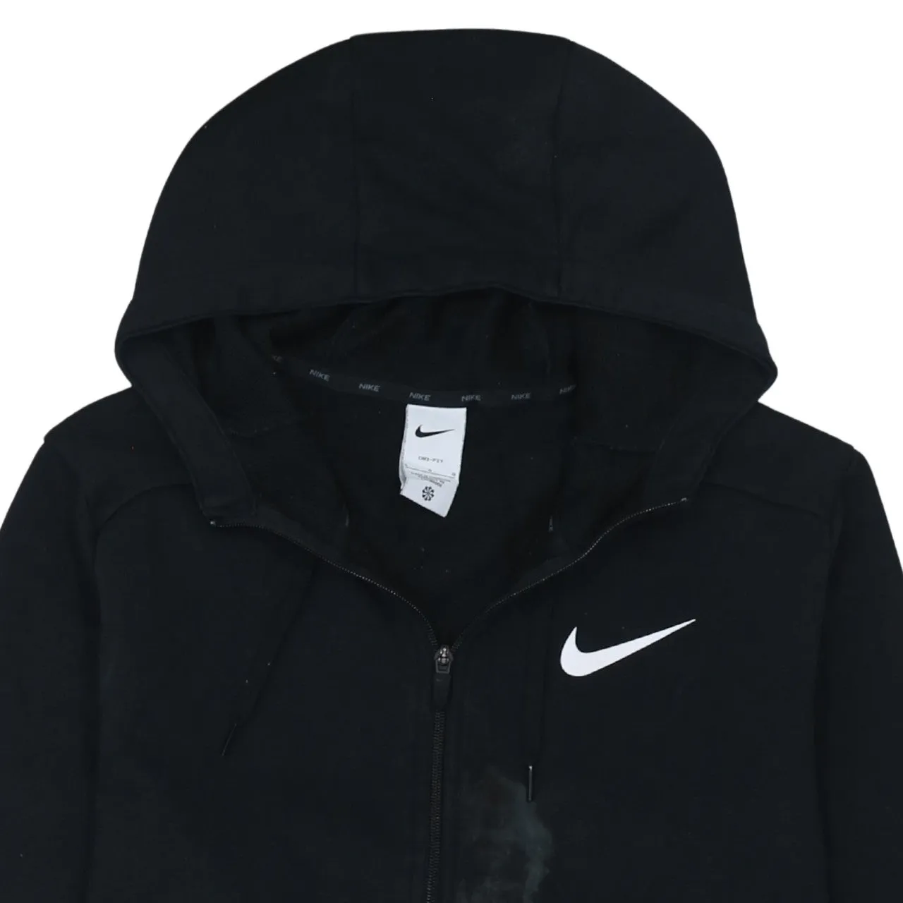 Nike 90's Swoosh Full Zip Up Hoodie Large Black sold by Vintage Club product image thumbnail 3