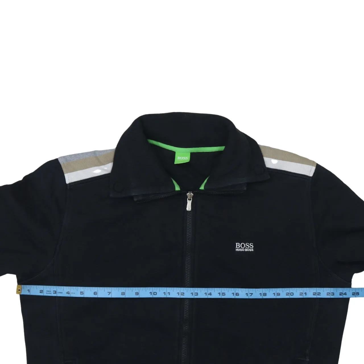 HUGO BOSS 90's Lightweight Full Zip Up Sweatshirt Large Black sold by Vintage Club product image thumbnail 5