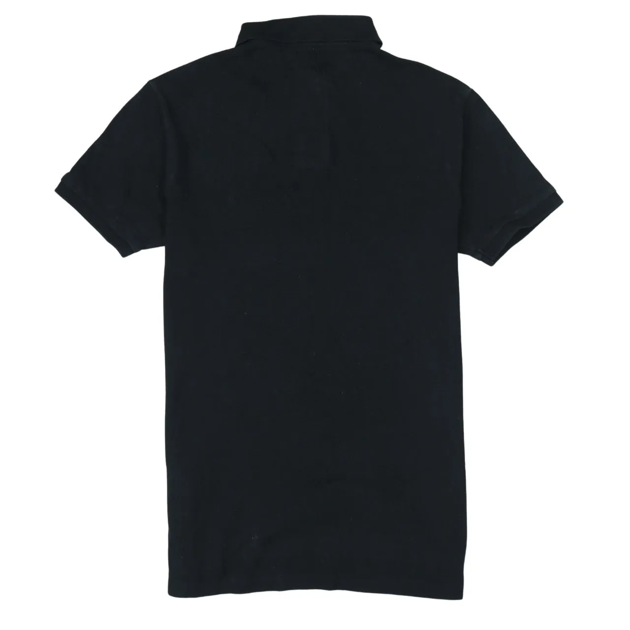 Polo Ralph Lauren 90's Short Sleeves Quarter Button Polo Shirt Medium Black sold by Vintage Club product image thumbnail 2