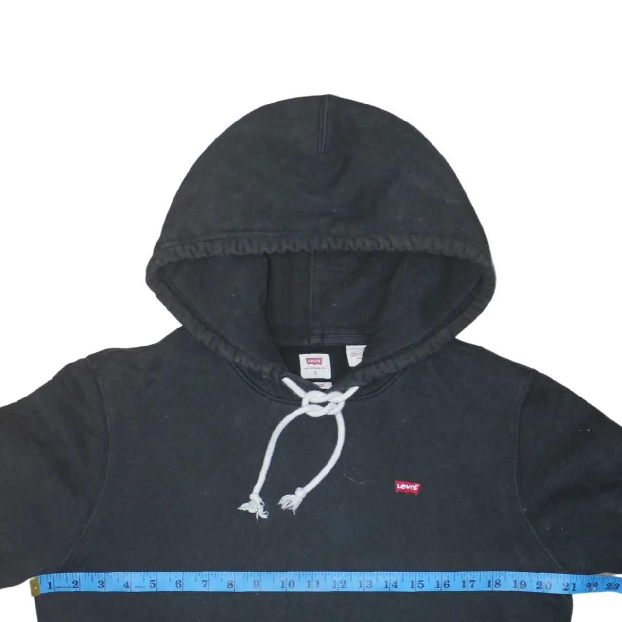 Levi's 90's Drawstring Pockets Pullover Hoodie Small Black sold by Vintage Club product image thumbnail 5