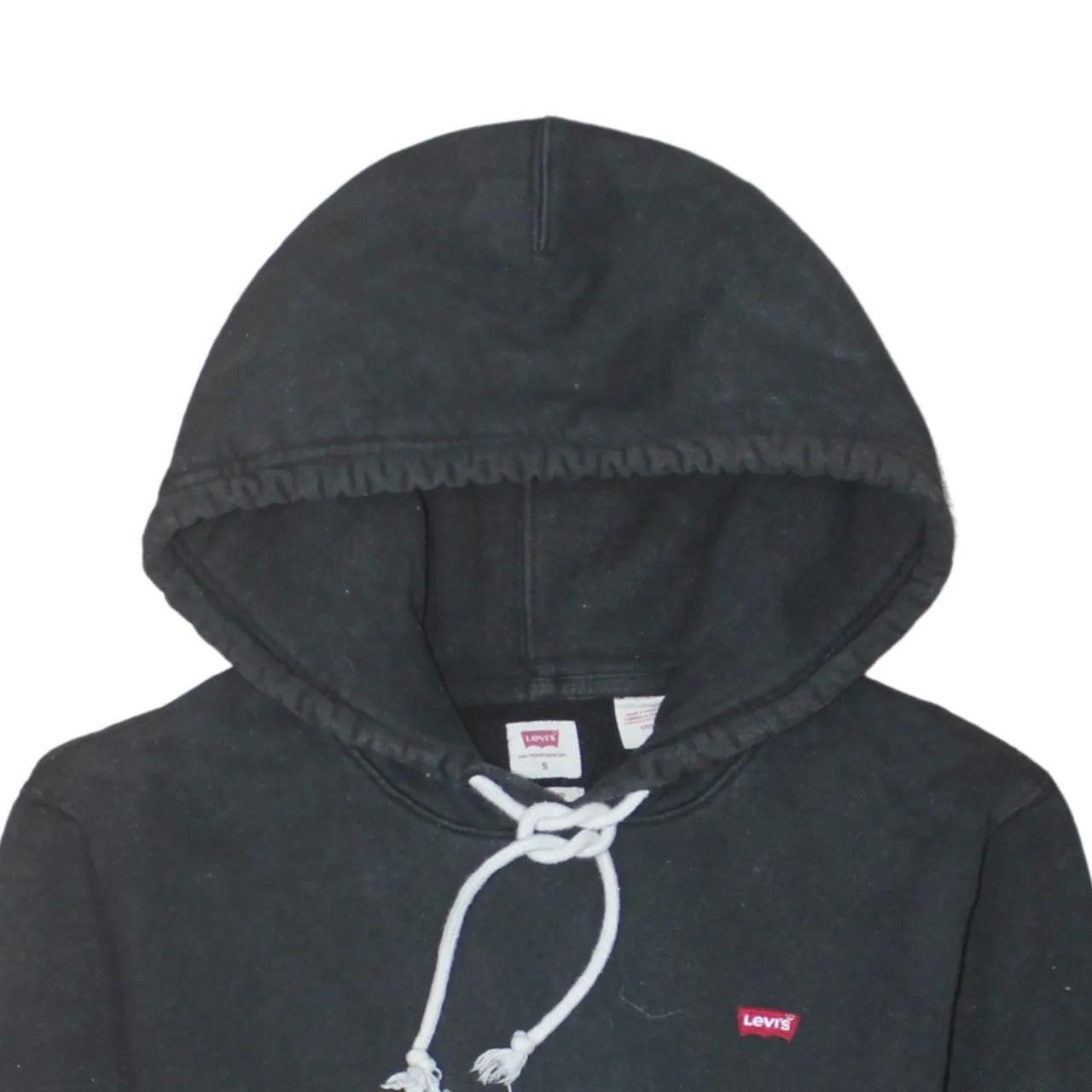 Levi's 90's Drawstring Pockets Pullover Hoodie Small Black sold by Vintage Club product image thumbnail 3