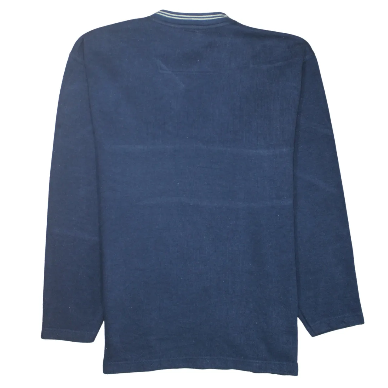 Nike 90's Swoosh V Neck Sweatshirt Large Navy Blue sold by Vintage Club product image thumbnail 2