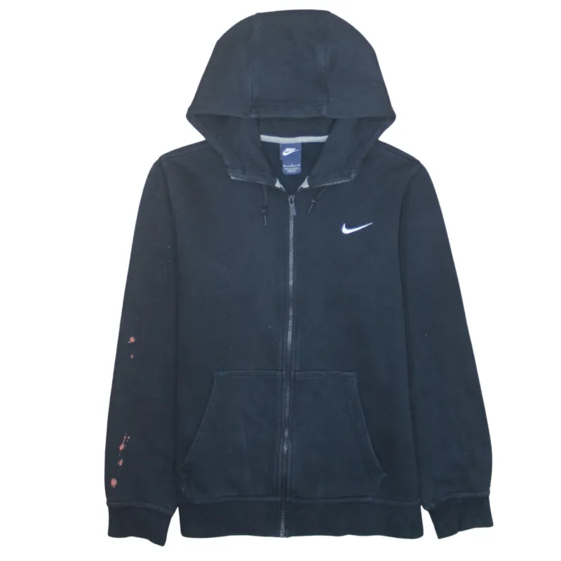 Nike 90's Swoosh Full Zip Up Hoodie Medium Black sold by Vintage Club