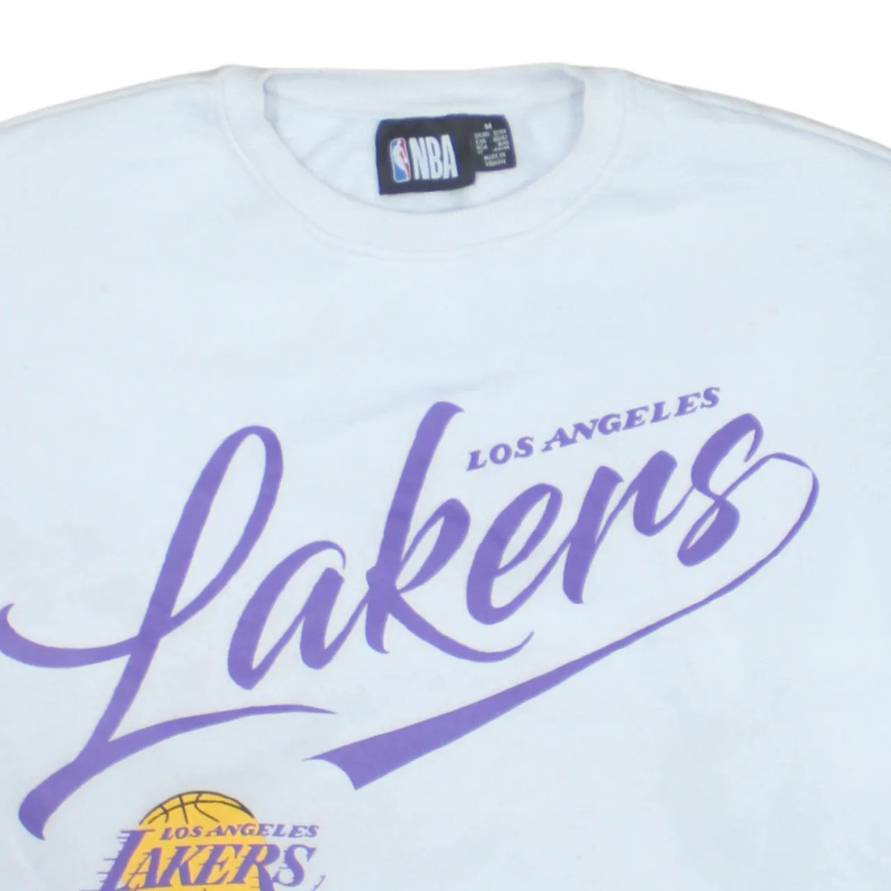 NBA 90's Los Angeles Lakers Crew Neck Sweatshirt Medium White sold by Vintage Club product image thumbnail 3
