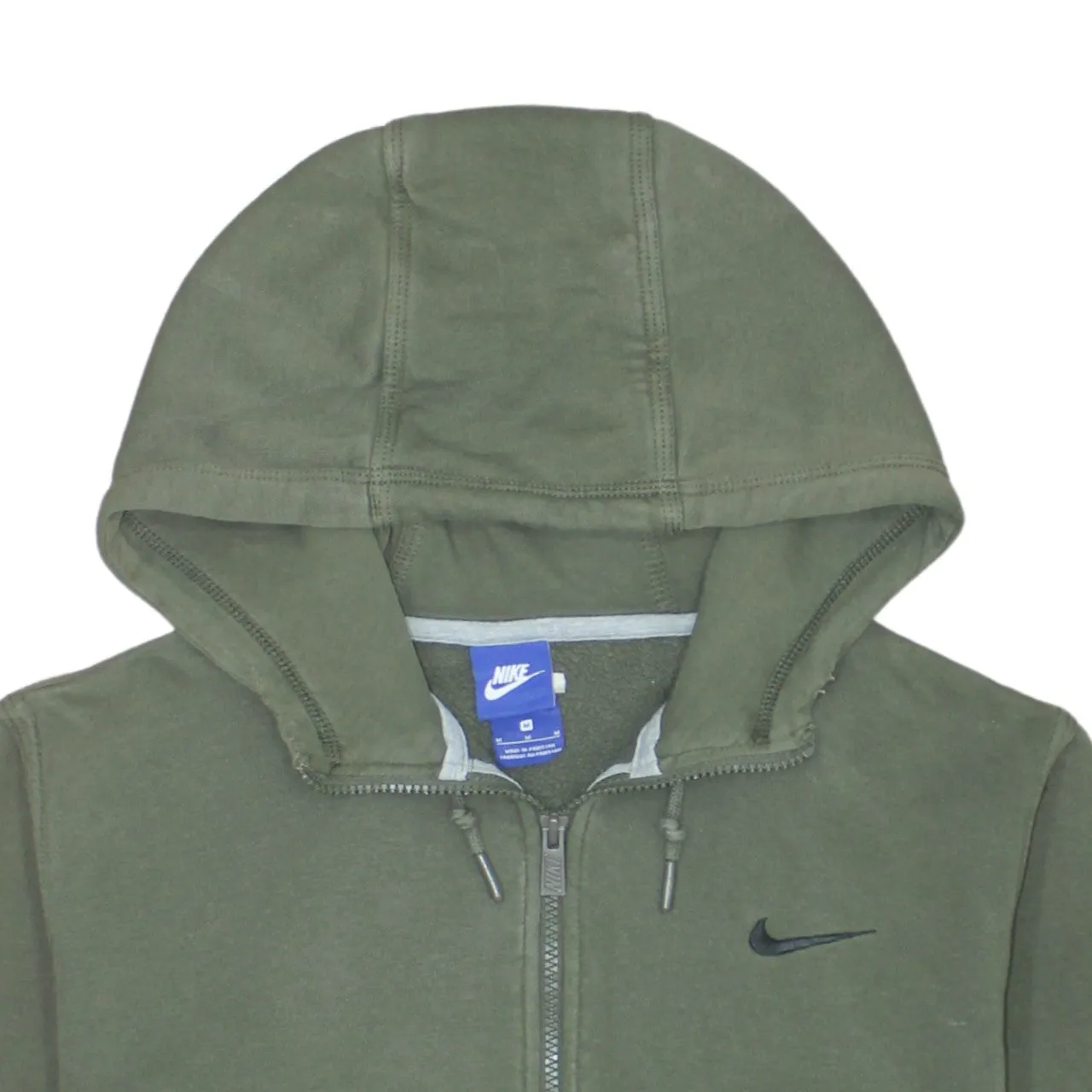Nike 90's Swoosh Full Zip Up Hoodie Medium Green sold by Vintage Club product image thumbnail 3
