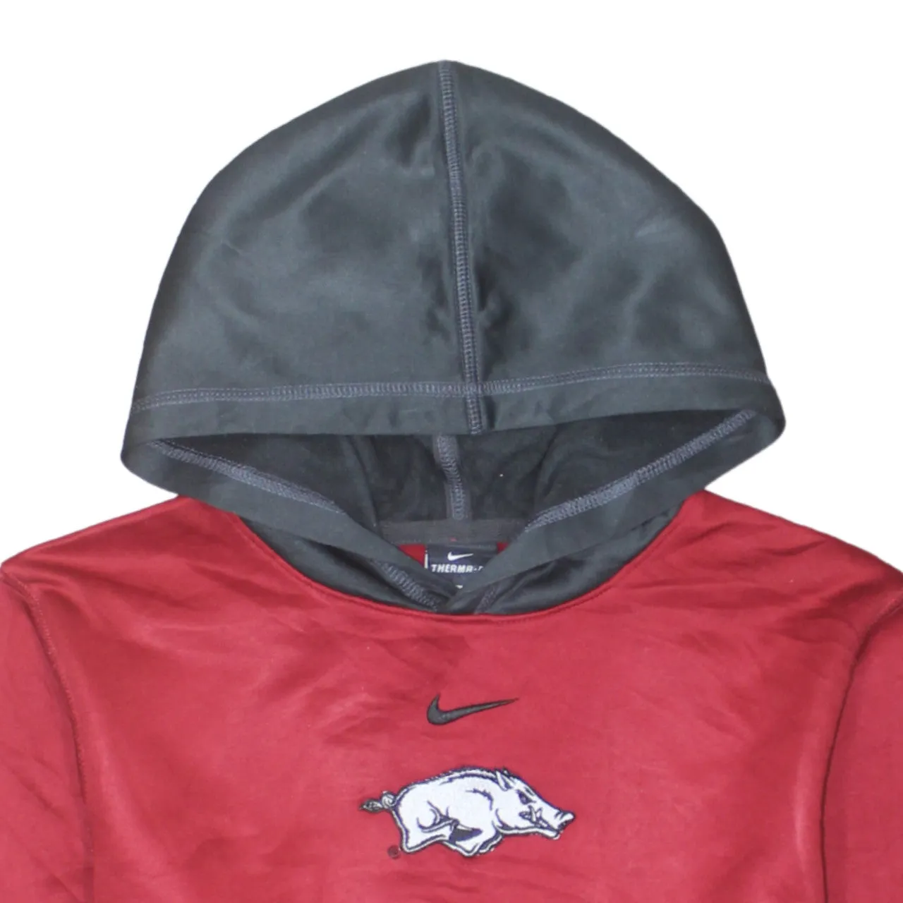 Nike 90's Center Middle Swoosh Pullover Hoodie Large Grey sold by Vintage Club product image thumbnail 3