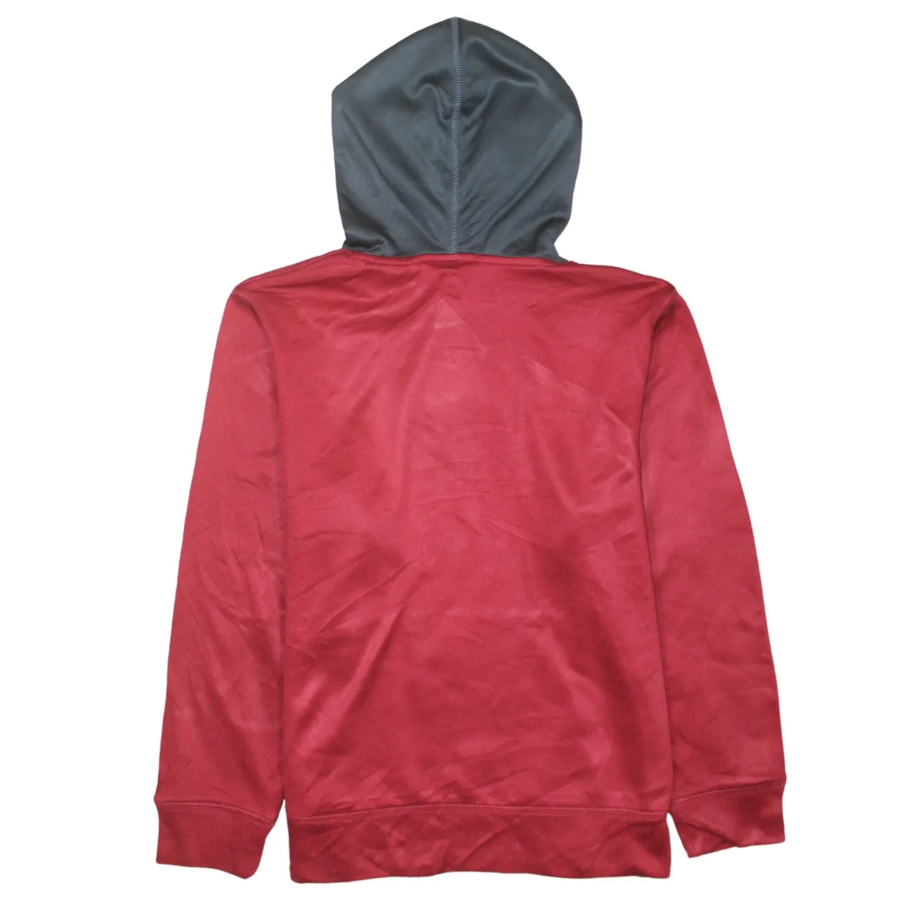 Nike 90's Center Middle Swoosh Pullover Hoodie Large Grey sold by Vintage Club product image thumbnail 2