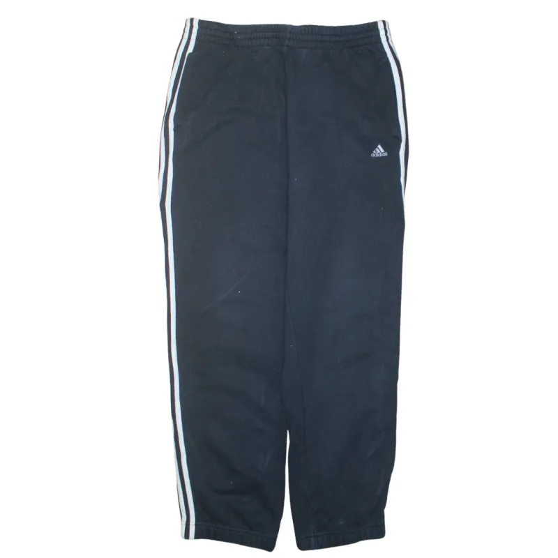 Adidas 90's 3 Stripes Casual Joggers / Sweatpants Large Black sold by Vintage Club