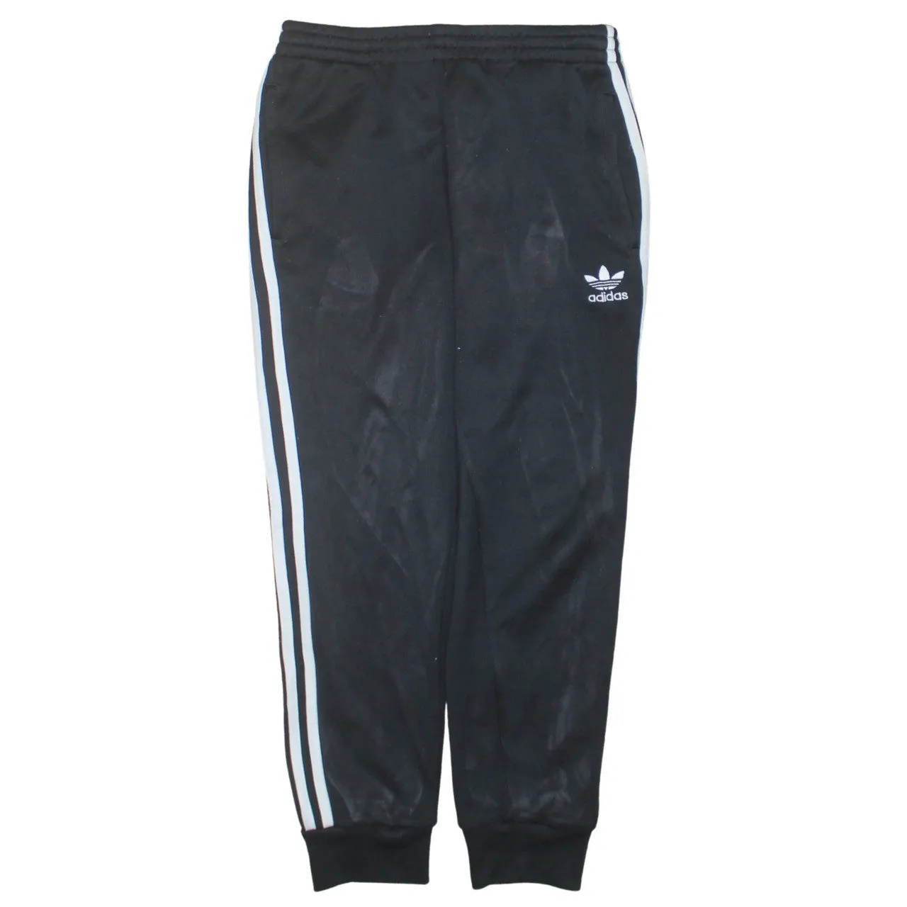 Adidas 90's 3 Stripes Casual Joggers / Sweatpants Small Black sold by Vintage Club