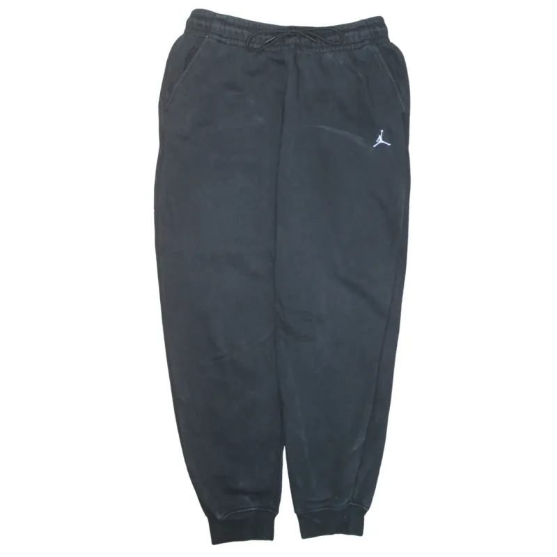 Jordan 90's Rib Cuff Casual Joggers / Sweatpants Medium Black made by Jordan