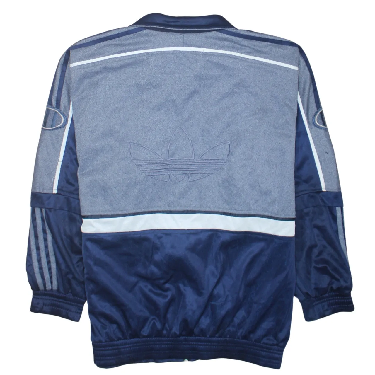 Adidas 90's Spellout Full Zip Up Sweatshirt Large Navy Blue sold by Vintage Club product image thumbnail 2