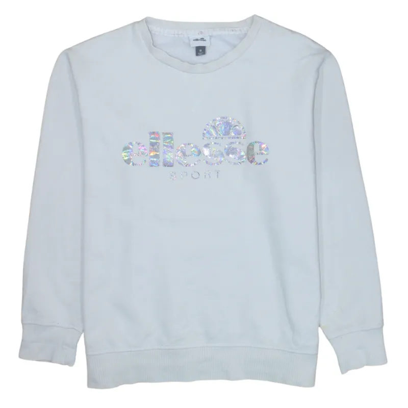 Ellesse 90's Spellout Crew Neck Sweatshirt XXLarge White made by Ellesse