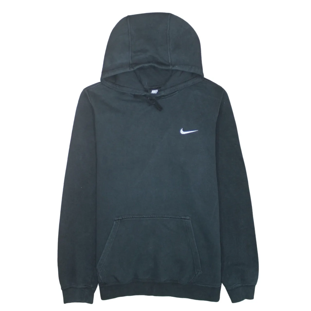 Nike 90's Swoosh Pullover Hoodie Small Black sold by Vintage Club