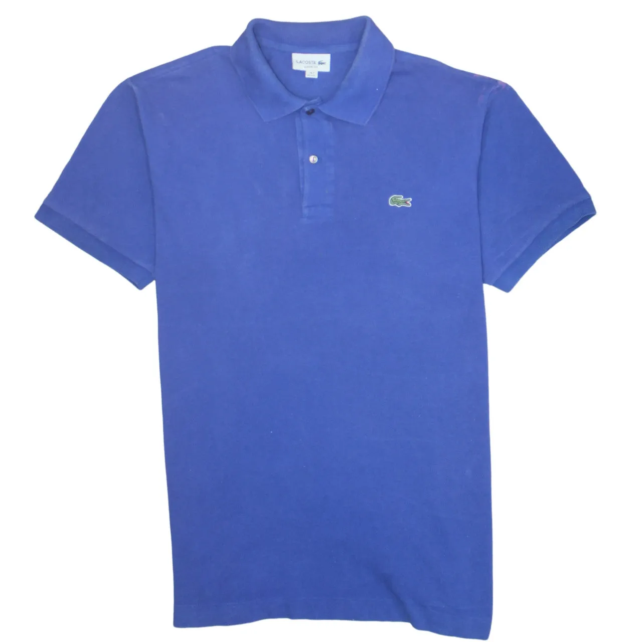 Lacoste 90's Short Sleeves Quarter Button Polo Shirt XXLarge (2XL) Blue sold by Vintage Club