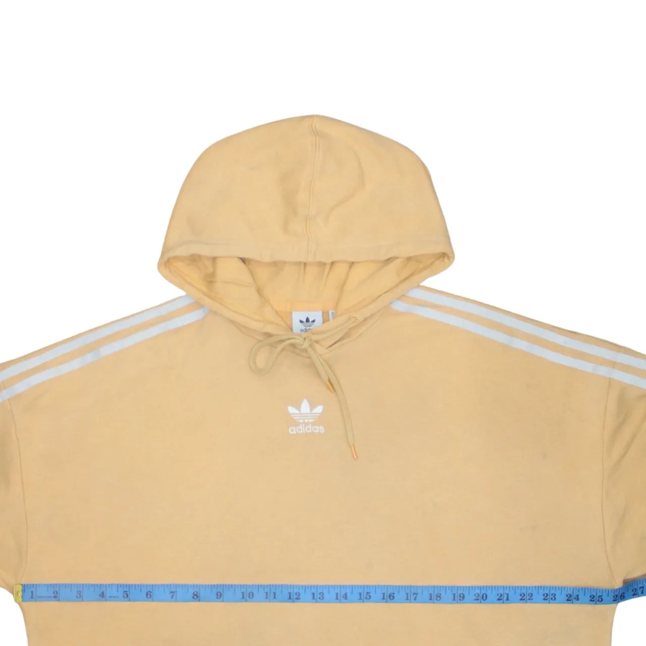 Adidas 90's Striped Sleeve Pullover Hoodie XLarge Yellow sold by Vintage Club product image thumbnail 5