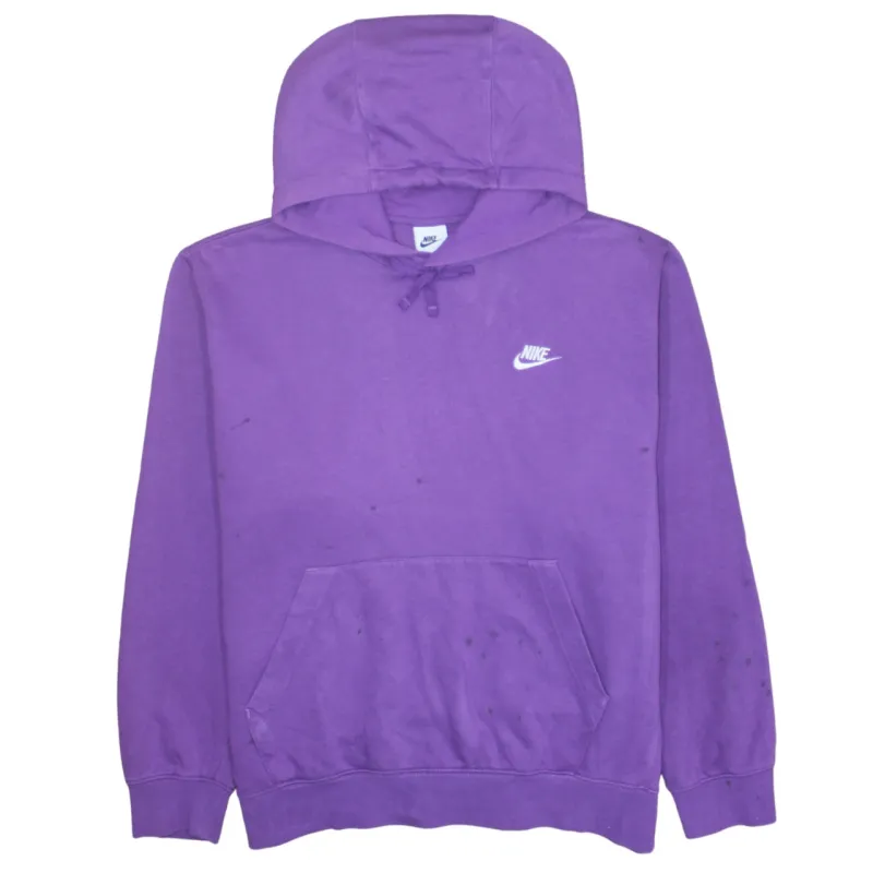 Nike 90's Swoosh Pullover Hoodie Large Purple sold by Vintage Club