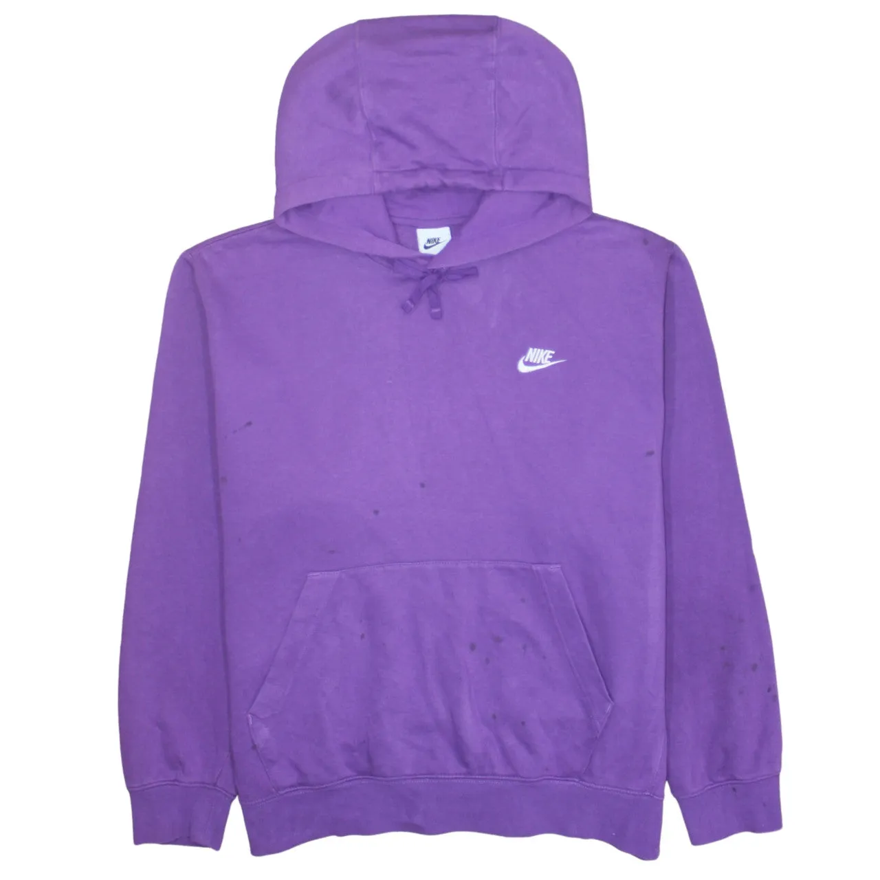 Nike 90's Swoosh Pullover Hoodie Large Purple sold by Vintage Club