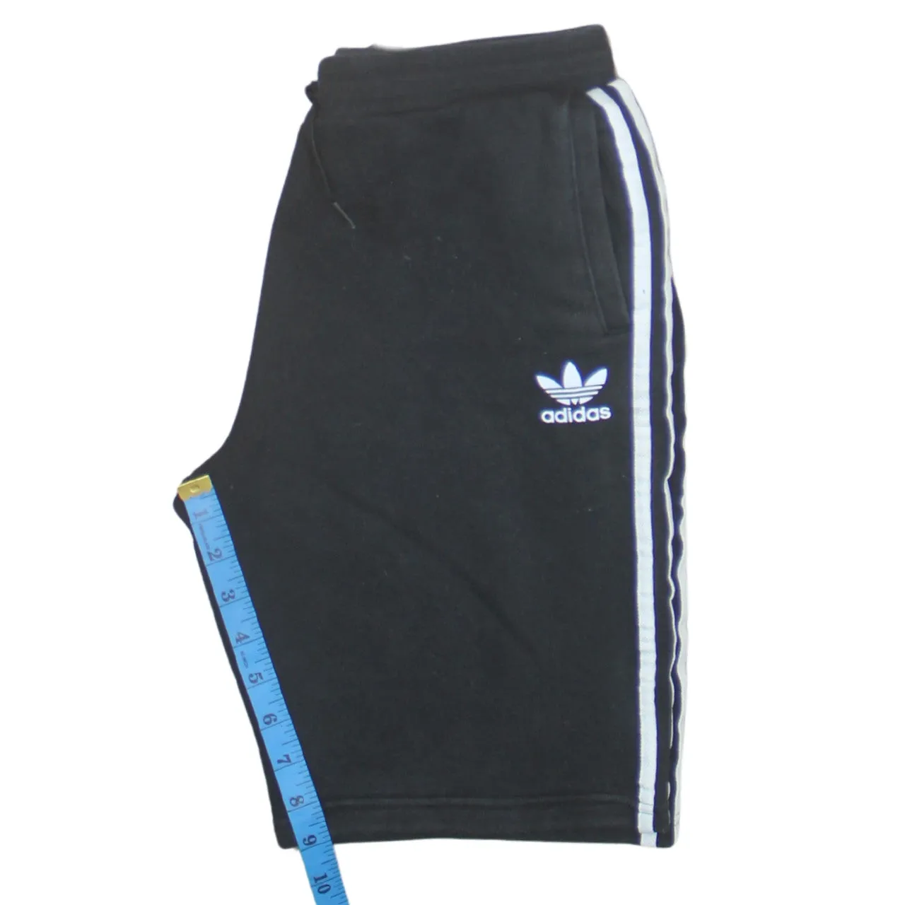 Adidas 90's 3 Stripes Baggy Chino Shorts 28 Black sold by Vintage Club product image thumbnail 5