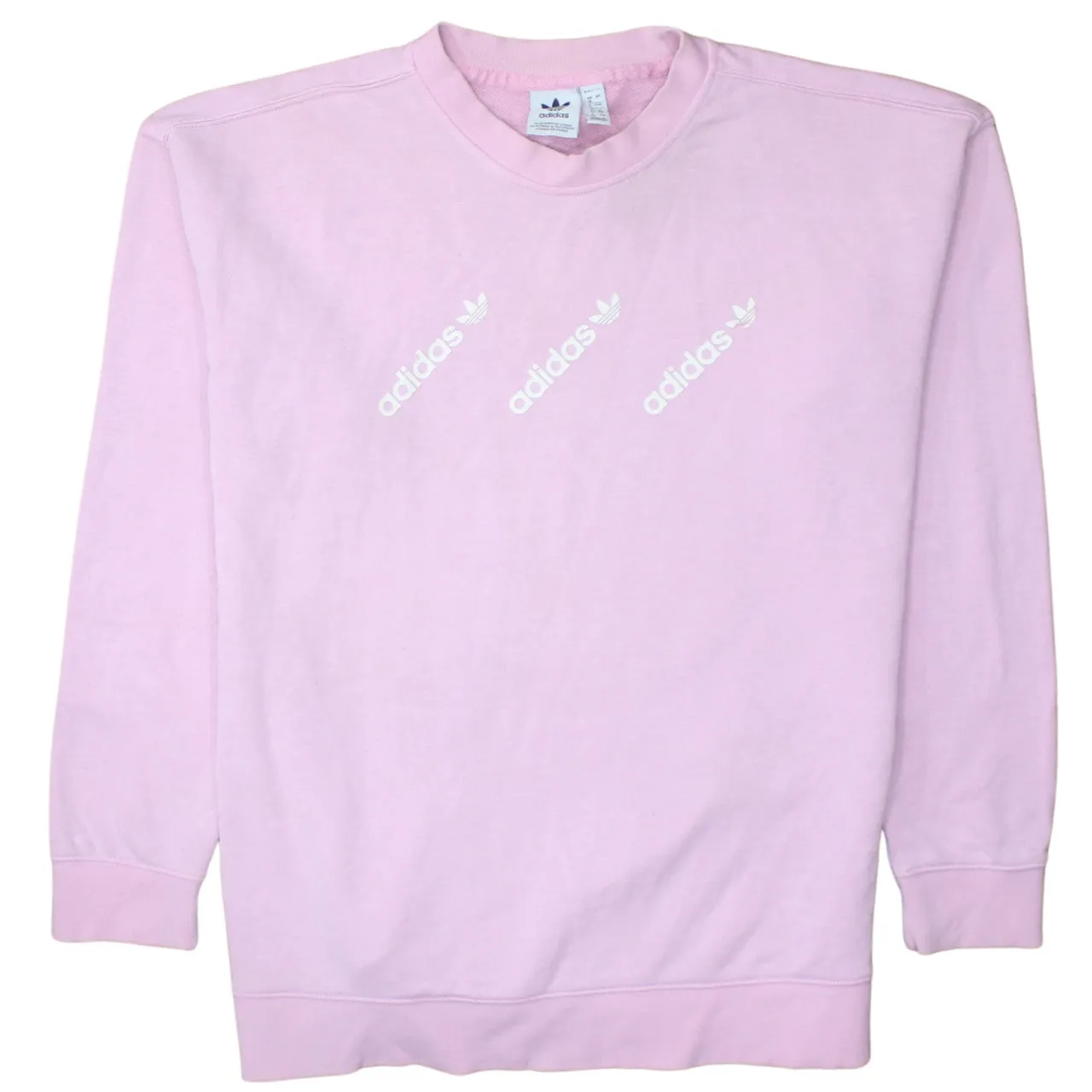 Adidas 90's Lightweight Crew Neck Sweatshirt Large Pink sold by Vintage Club