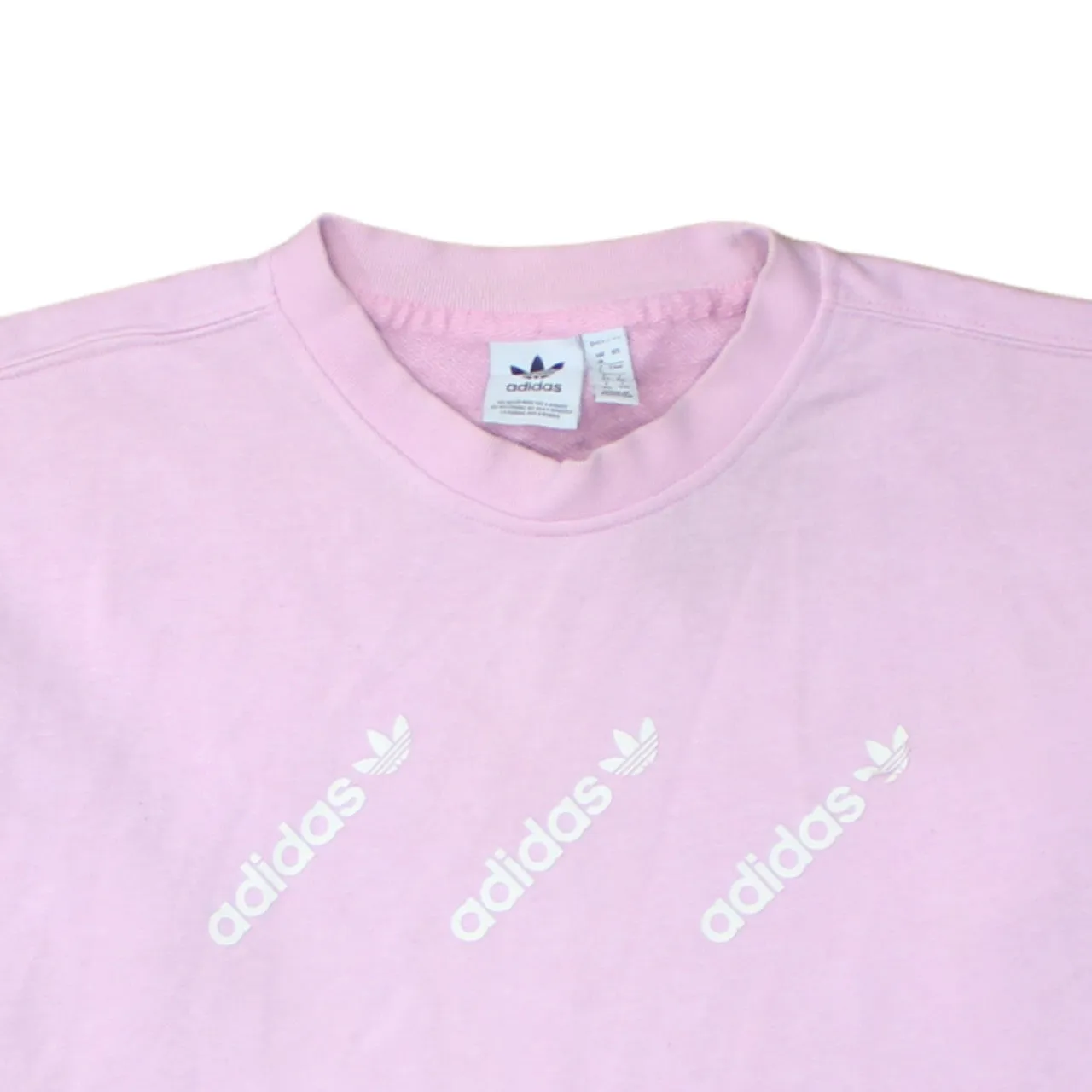 Adidas 90's Lightweight Crew Neck Sweatshirt Large Pink sold by Vintage Club product image thumbnail 3